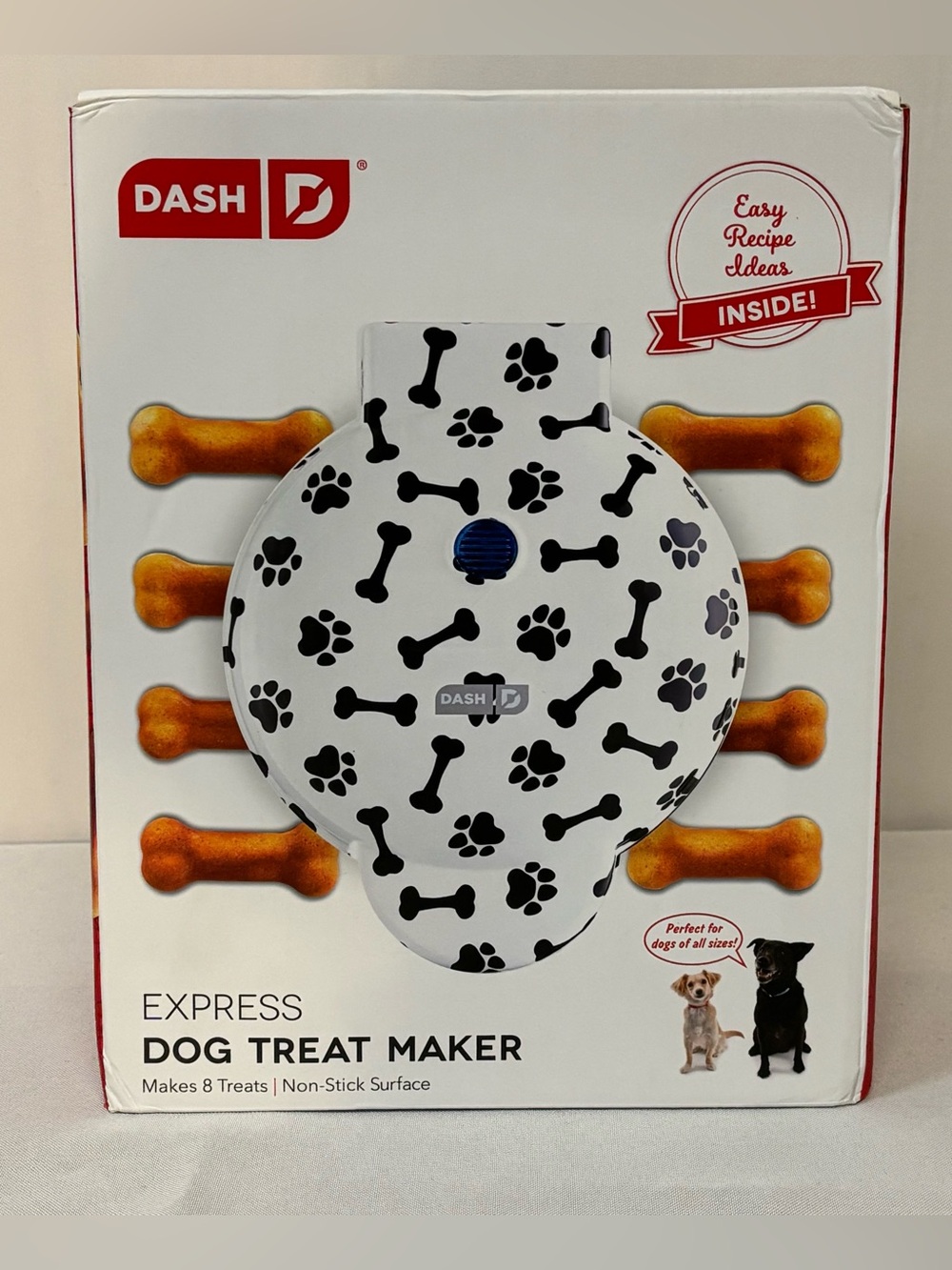 Dash Express Dog Treat Maker White Paw Prints NIB